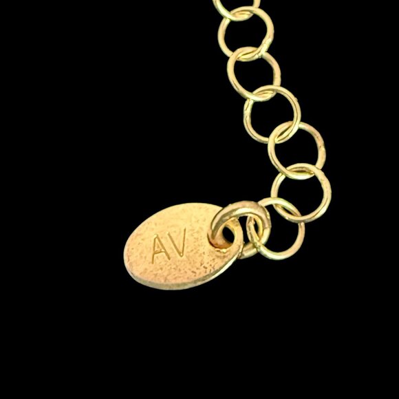 NWT Argento Vivo 18K Gold Plated Sterling Silver Double Layer Chain Anklet - Picture 3 of 9